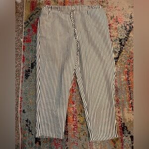 SHEIN Striped Ankle Pants